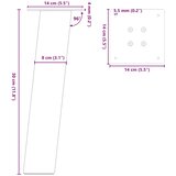  Noge za klub stolić 4 kom Bijele 30 cm Čelik | shoptok.hr