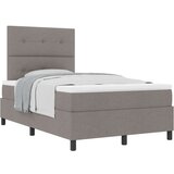  Postelja s škrbino z vzmetnico Taupe 120x200 cm Tkanina, (22083646) | Shoptok.si