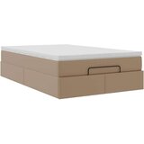 vidaXL Okvir kreveta s madraca cappuccina 120x190 cm od umjetne kože | shoptok.hr