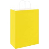  Papirnate vrećice 250 kom s ručkama žute 32x17x44 cm | shoptok.hr