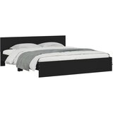  Okvir za krevet s uzglavljem crni 160x200 cm | shoptok.hr