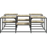  Stolić za kavu boja hrasta 121x121x40 cm konstruirano drvo | Eponuda.com