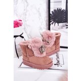 Boto Children's Snow Boots Insulated With Fur Suede Pink Amelia | Shoptok.si