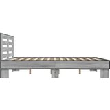  Okvir za krevet boja hrasta 150x200cm konstruirano drvo i metal | shoptok.hr