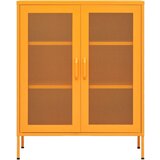 Ormarić Omara za shranjevanje gorčično rumena 80x35x101,5 cm jeklo, (20705568) | Shoptok.si