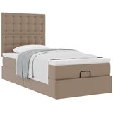  Otomanski krevet s madracem cappuccina 100x200cm umjetna koža | shoptok.hr