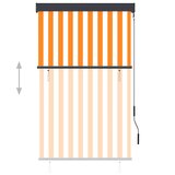  Vanjska roleta 100 x 250 cm bijelo-narančasta | shoptok.hr