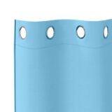  Zavjese 2 pcs Svijetlo plava 140 x 140 cm Poliester | shoptok.hr