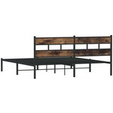 Metalni okvir kreveta bez madraca boja hrasta 193x203 cm | shoptok.hr