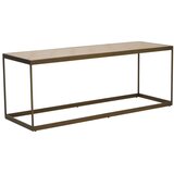Premier Housewares Smeđi/u prirodnoj boji stolić za kavu s pločom stola u dekoru hrasta 40x120 cm Grenoble – Cijene