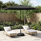  Vrtni Parasol s Podnožjem 300 x 300 cm Poliester Pravokutni Cene