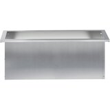  Vrtna posuda za sadnju s LED svjetlom 2 kom. Srebrna - Pocinčani čelik 30 x 80 x 30 cm 2 | shoptok.hr