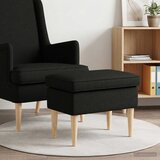  Stolica za noge Crna 55 x 35 x 41 cm Tkanina - Crna Cijene