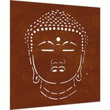  Vrtni zidni ukras 55 x 55 cm čelik COR-TEN uzorak Budine glave | shoptok.hr