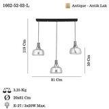 Opviq Luster Ace-52-03, O20, 14cm, IP20 crno-smeđa | Eponuda.ba