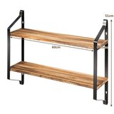  Kuhinjska zidna polica, kuhinjski organizator, dim. 60 x 15 x 51 cm | shoptok.hr