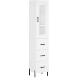  Visoka komoda bijeli 34,5x34x180 cm od konstruiranog drva | Eponuda.com