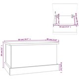  Kutija za pohranu boja betona 50 x 30 x 28 cm konstruirano drvo | shoptok.hr
