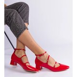 Gemre Red patent leather pumps with a strap Herman | ePonuda.com