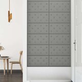  Zidne ploče od umjetne kože 12 kom sive 60 x 30 cm 2 16 m² | shoptok.hr