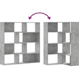 Kutni regal za knjige 4 razine boja betona 85x85x140 cm drveni | Eponuda.com