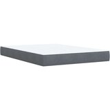 vidaXL Box spring postelja z vzmetnico temno siva 140x200 cm žamet | Shoptok.si