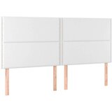 Posteljno vzglavje 4 kosa bel 90x5x78/88 cm umetno usnje, (20932617) | Shoptok.si