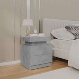 vidaXL Nočna omarica betonsko siva 45x35x52 cm iverna plošča | Shoptok.si