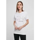 MT Ladies Women's T-shirt with world map white