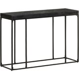 vidaXL Konzolna mizica črna 110x35x76 cm trden akacijev in mangov les, (20979841) | Shoptok.si