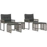  Set vanjskog namještaja s jastukom 5 pcs Sivi | Eponuda.ba