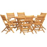  7-dijelni vrtni blagovaonski set od masivne tikovine | shoptok.hr