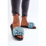 Boto FK1 Women's Sandals Decorated with Flowers Black Cellanen | shoptok.hr