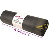  Vreće za smeće s vezicama 250 kom crne 120 L | shoptok.hr