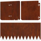  Ograda oko Travnjaka 20 pcs 103 x 20 cm Čelik Rđa | shoptok.hr