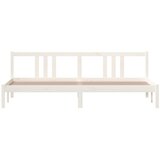  Okvir za krevet od masivnog drva bijeli 200 x 200 cm | shoptok.hr