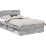  Okvir za krevet s uzglavljem Siva Sonoma 120 x 190 cm | shoptok.hr