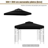  Platno za gazebo paviljon 3x3m Crna | Eponuda.com
