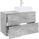  Set namještaja za kupaonicu 2 kom. Betonska siva 49,5 x 41 x 79,5 cm | shoptok.hr