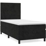 Box spring krevet s madracem crni 80 x 200 cm baršunasti | shoptok.hr
