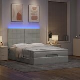 vidaXL Otomanski krevet s madracima i LED 140x200 cm baršunasti Cijene