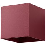 Sollux Lighting Stenska svetilka QUAD 1 burgund, (5000352018) | Shoptok.si