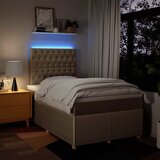  Krevet box spring s madracem krem 120 x 190 cm od tkanine | shoptok.hr