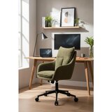 MID.YOU VRTLJIVI STOL kovina, tekstil zelena, črna | Shoptok.si