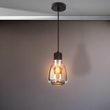 Candellux Lighting Crna viseća svjetiljka sa staklenim sjenilom ø 12 cm Moldo – | shoptok.hr
