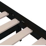  Posteljni okvir črn iz trdnega lesa 160x200 cm, (20648193) | Shoptok.si