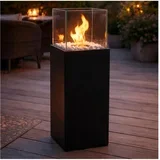 kamin alicante, 26,5 x 80,5 cm, 2 kw, crne boje + zaštitni poklopac