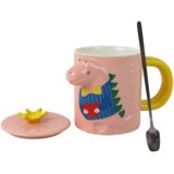  Ružičasta šalica s dinosaurom 400 ml | Shoptok.si