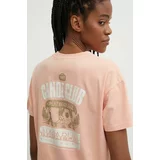 Napapijri Pamučna majica S-Howard za žene, boja: narančasta, NP0A4HOKP1I1