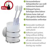 Wenko Sivi samoljepljiv set pribora za kupaonicu od nehrđajućeg čelika Turbo-Loc – | shoptok.hr